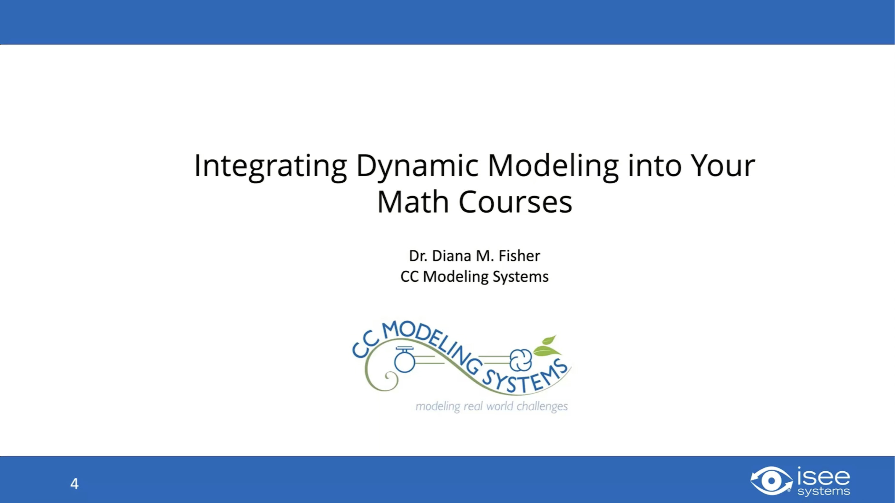 Watch Integrating Dynamic Modeling and Simulation into Math Courses